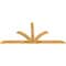 Ekena Millwork Richland Rough Sawn Timber Gable Bracket, Western Red Cedar, 84"W x 38"H x 2"D x 4"F, 11/12 Pitch GBW084X38X0204RIC00RWR - alternate 4